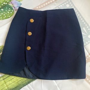 Zara navy blue skirt